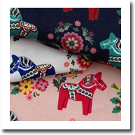 ダーラナホース柄ポーチ